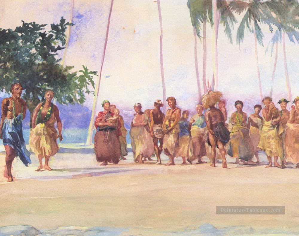 Fagaloa Bay Samoa John LaFarge Peintures à l'huile